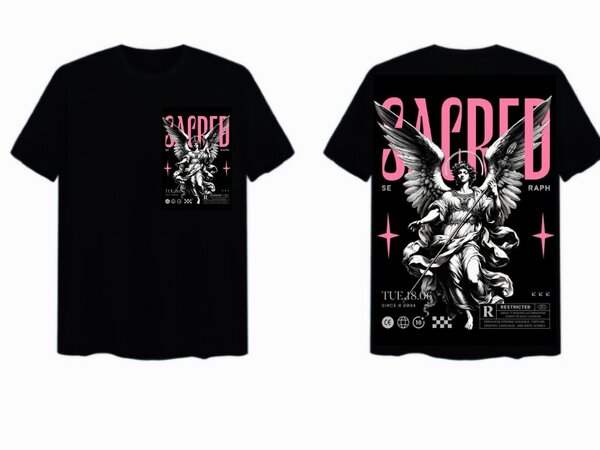 T-shirt graphique "Sacred Seraph"