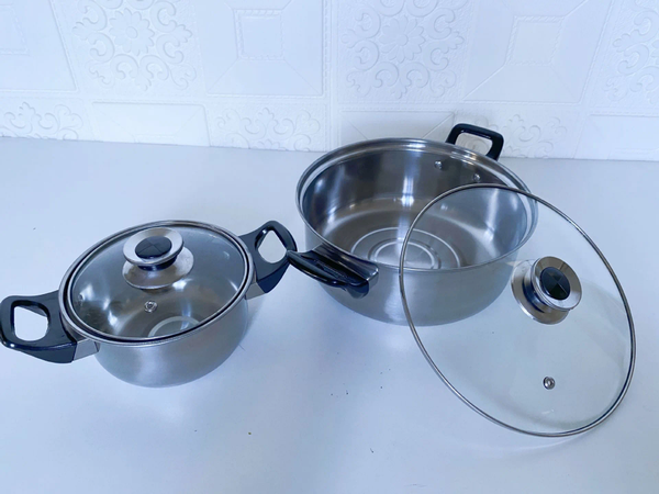 Ensemble de casseroles en acier inoxydable