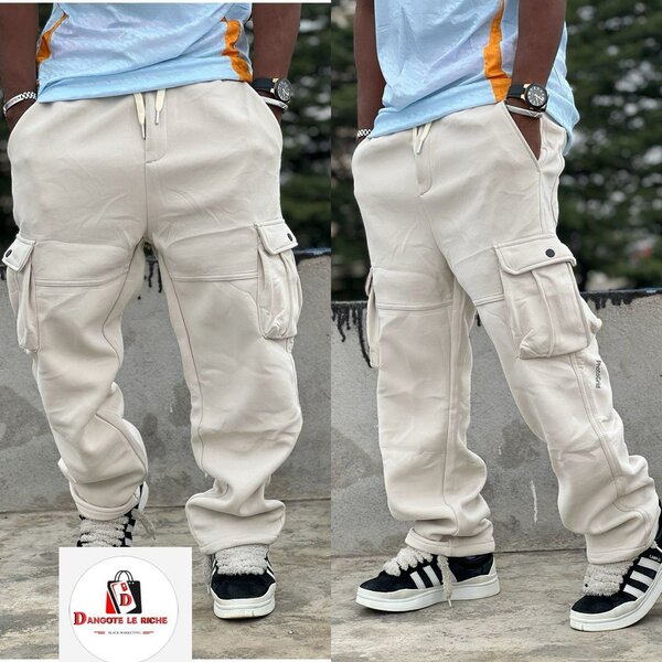 Pantalon Cargo Beige Homme