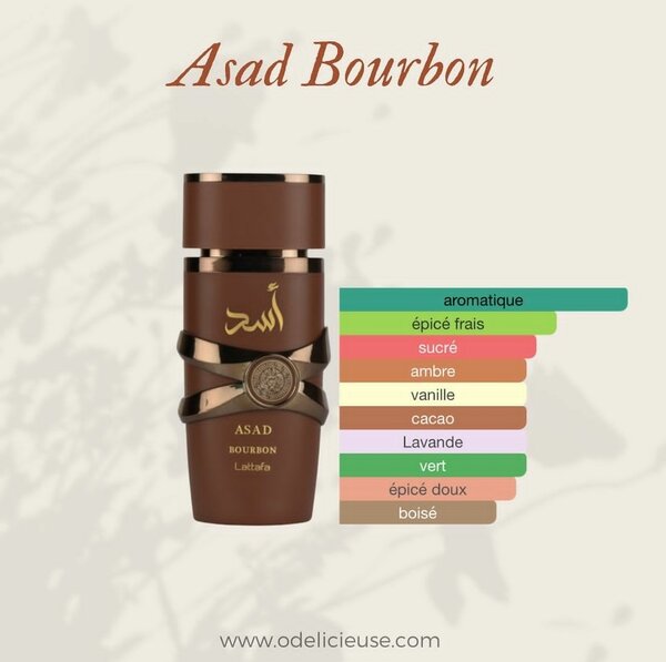 Parfum Asad Bourbon intense