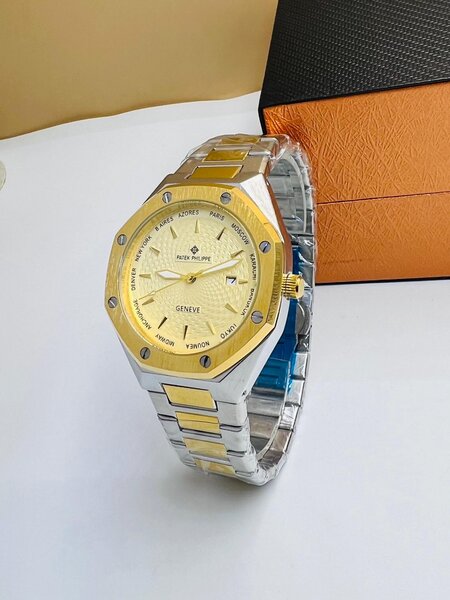 Montre Homme Luxe Bicolore