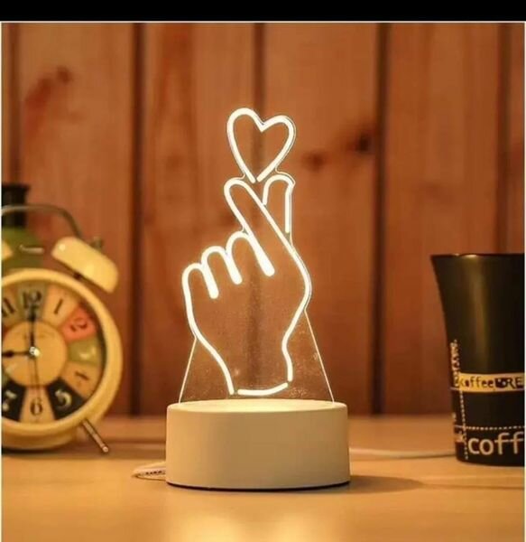 Chic veilleuse romantique pour dire à Chéri(e) : tu tiens mon coeur.