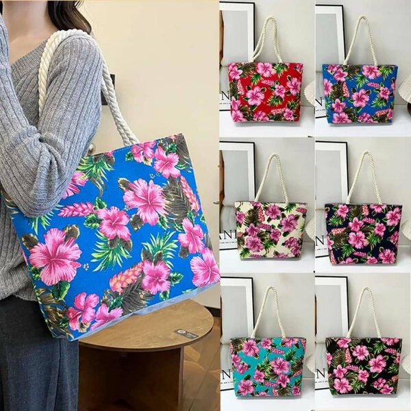 Sac cabas à fleurs chic