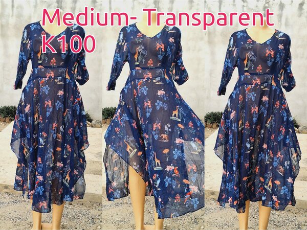 Beautiful and high-quality women's dress made of salaula silk