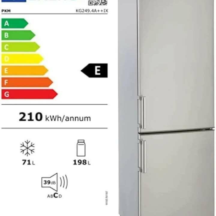 PKM KG249.4A++IX Cool Freezer Combination Height 180