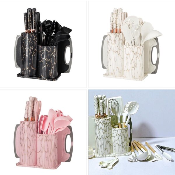 Silicone Ladle 19pcs kitchenware-set