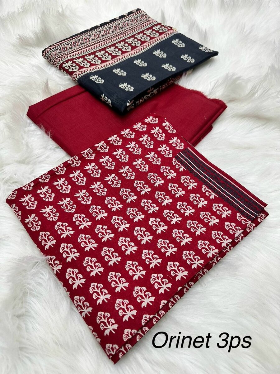 Orient lawn 3 pc.  Dc free. 22 design available