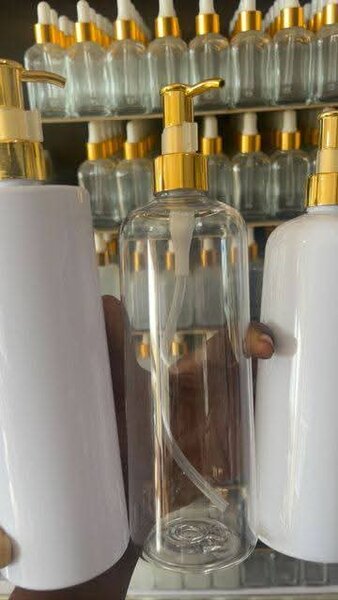 Flacons avec pompe dorée 500 ml