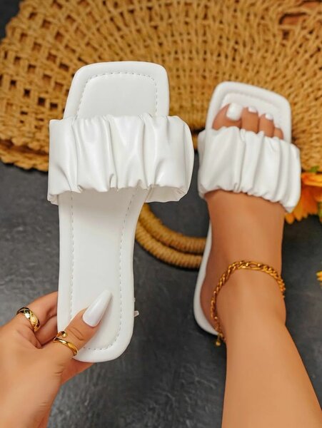 Sandales femme blanches chic