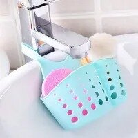 Kitchen Sink Shelf Rack Faucet Basket Storage Sponge Holder Bathroom Accessories Organizer Hanger Bag
