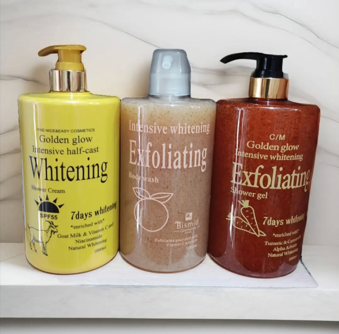 Golden glow shower gel