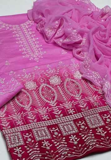 3 Pcs Women's Unstitched Suit