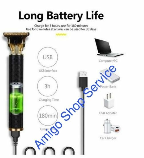 Tondeuse à Barbe Puissante USB