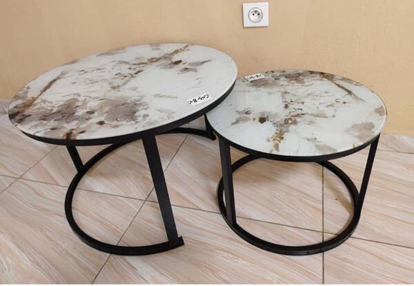 Tables gigognes modernes en marbre