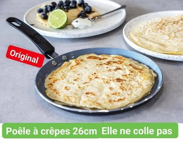 Poêle à Crêpes 26cm Antiadherent