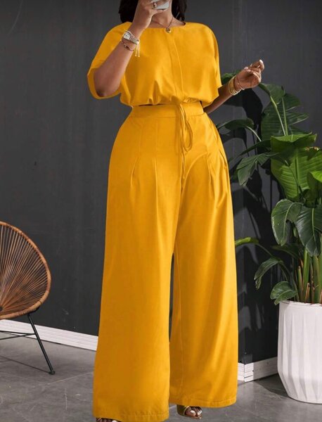 Ensemble chic pantalon ample