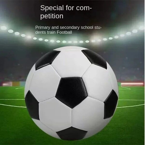 Ballon de football T5 blanc noir