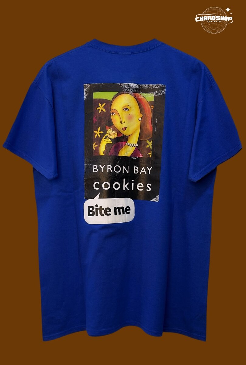 T-shirt bleu imprimé TART