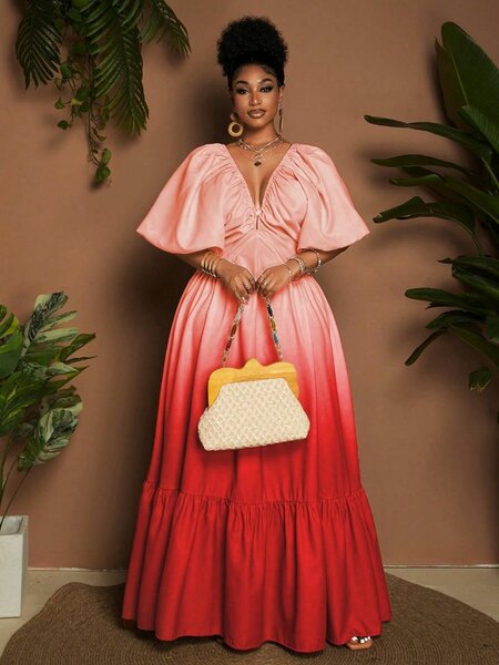 Robe Maxi Ombre Éclatante