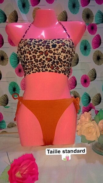 Ensemble de maillot de bain imprimé léopard