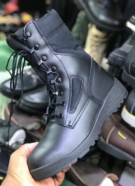 Black military boots