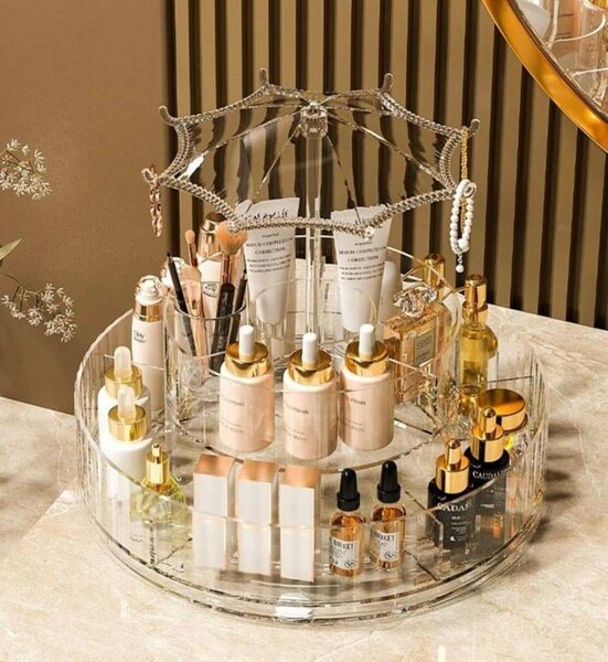 Boîte de maquillage rotatif à 360° Carrousel réglable Organi