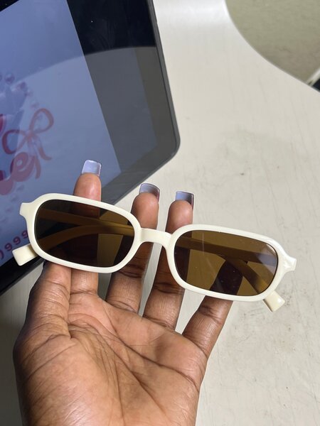 Sunglasses femme tendance blanc