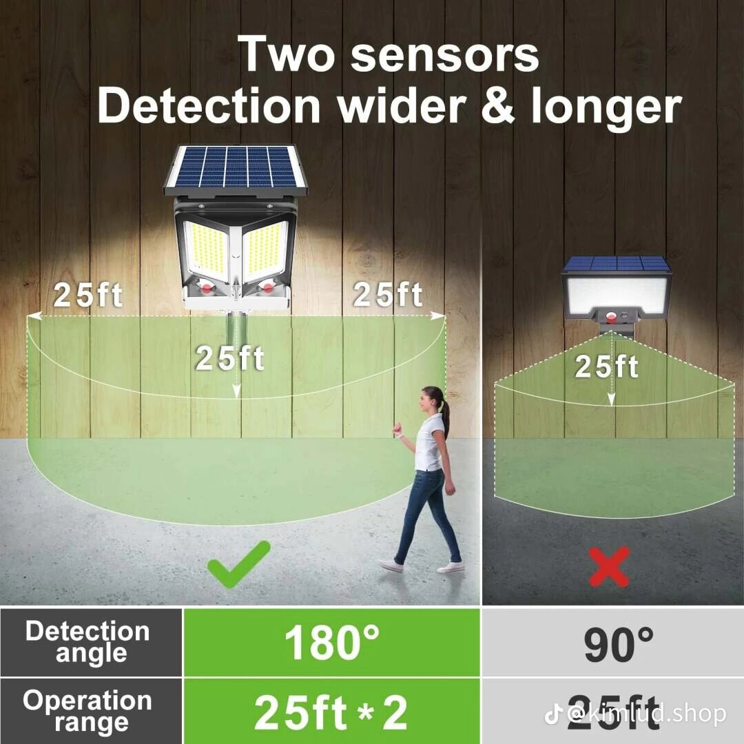 Lampe solaire LED extérieure