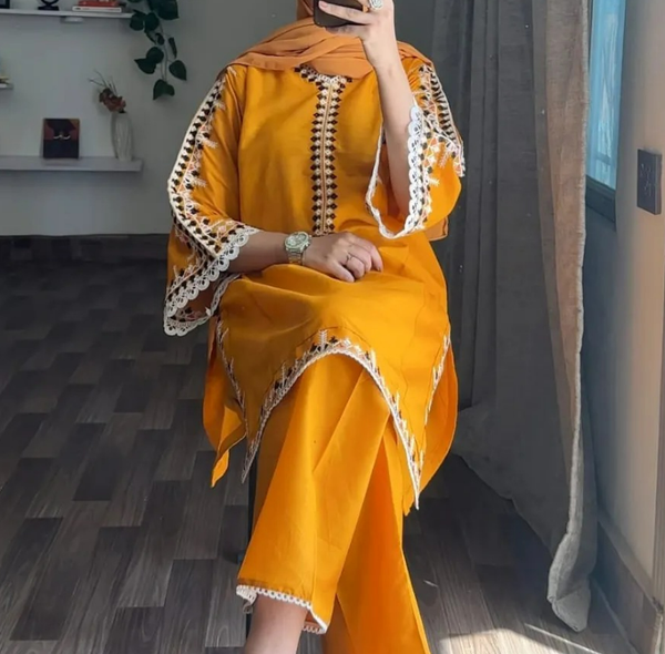 *Multi Clr Embroidery 2Pc*