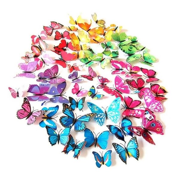 DÉCOR PAPILLONS ADHÉSIFS