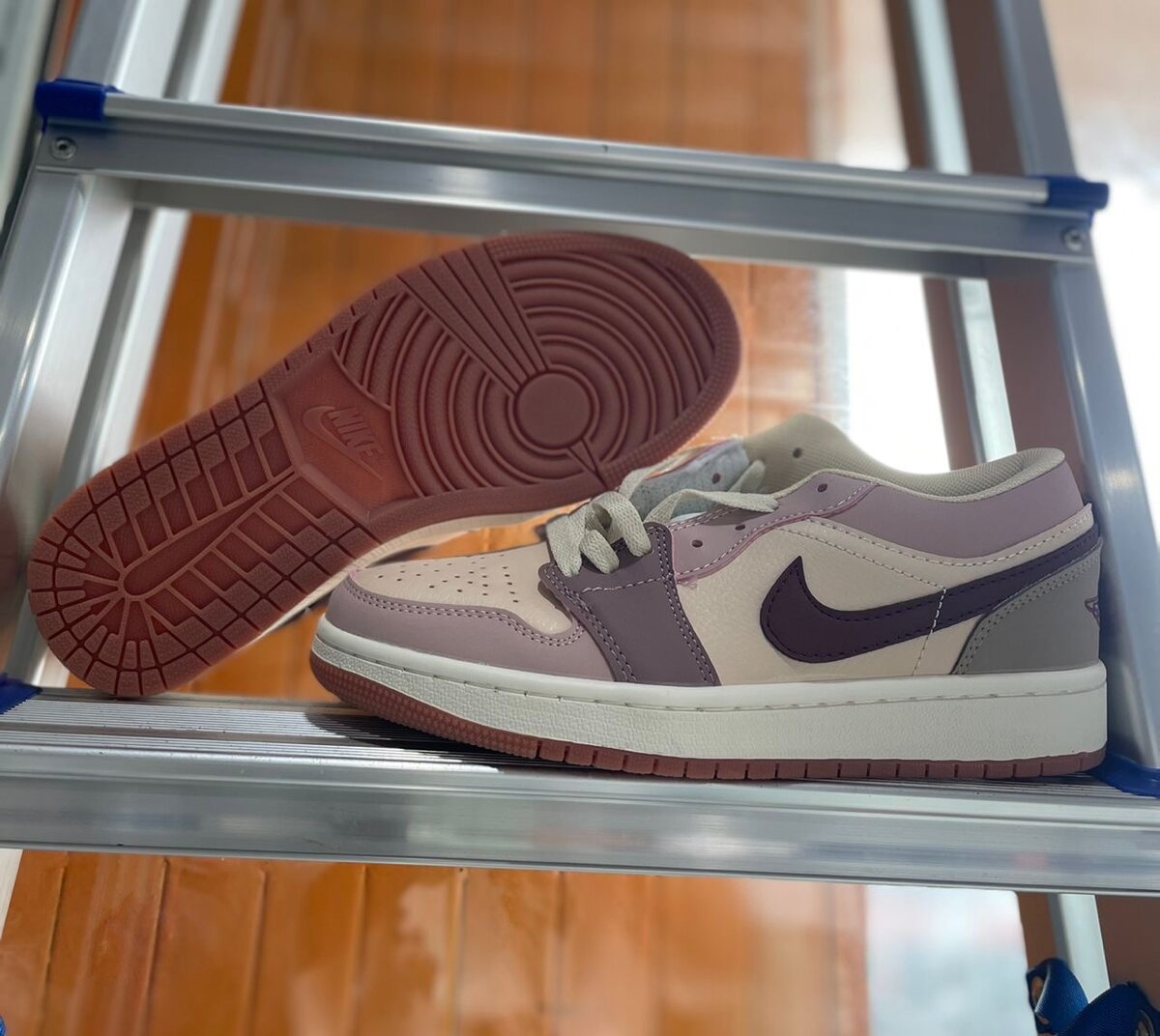 Baskets tendance en cuir mixte