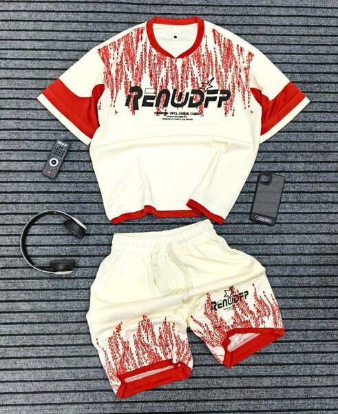 Ensemble de sport rouge et blanc