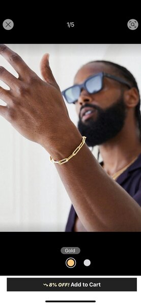 Bracelet chaîne en or élégant