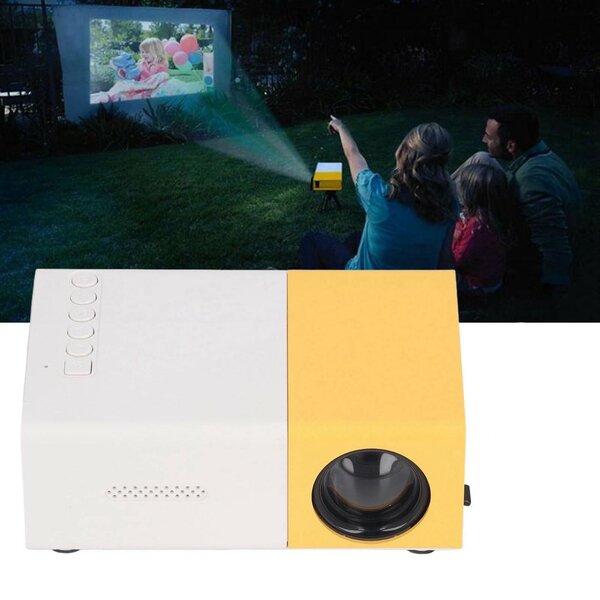 Mini projecteur jaune blanc