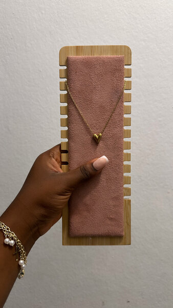 Collier pendentif cœur doré