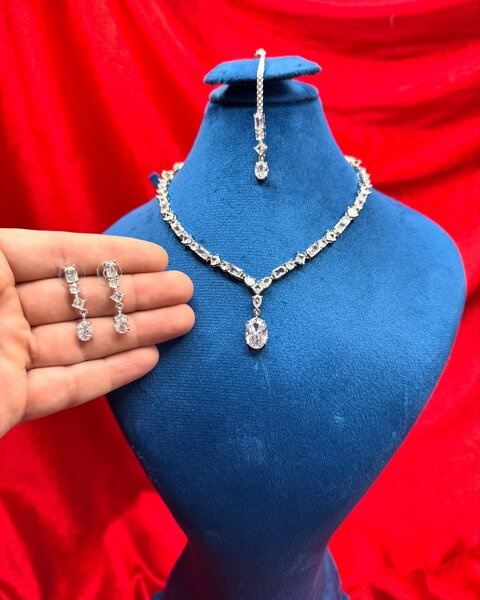 American Diamond 1 karat set