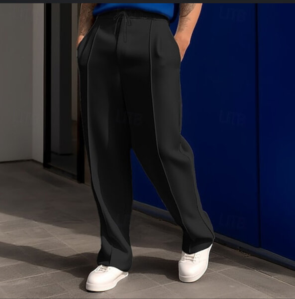 Pantalon noir chic homme