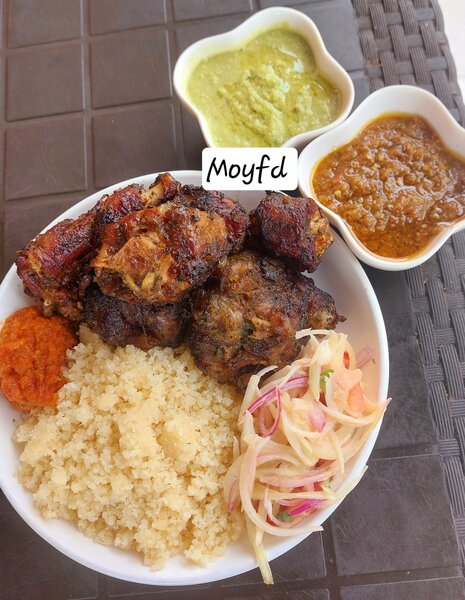 Queue de boeuf braisé attieké