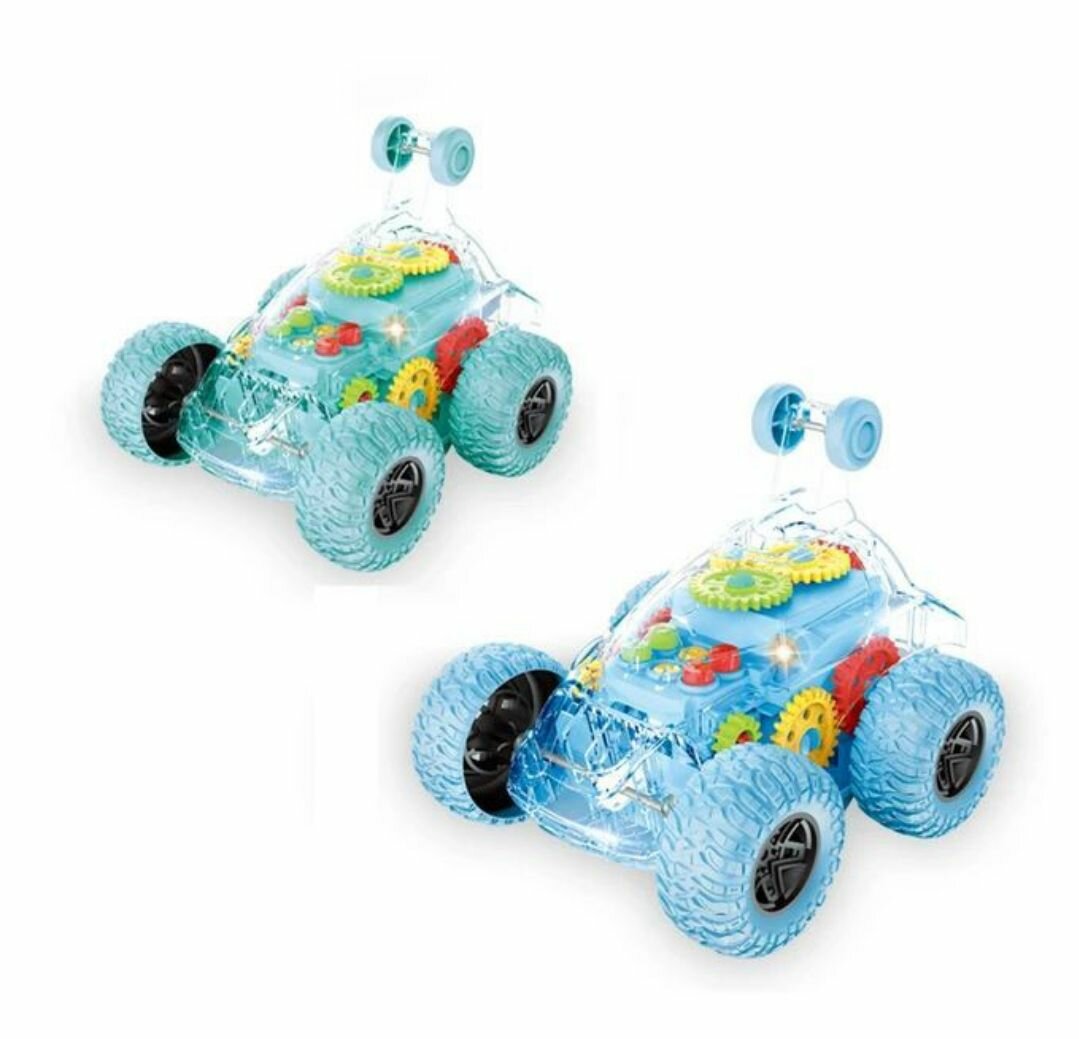 Voiture lumineuse à engrenages