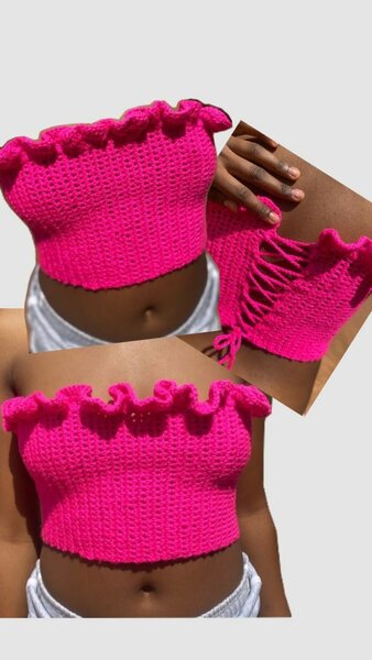 Crop top crochet