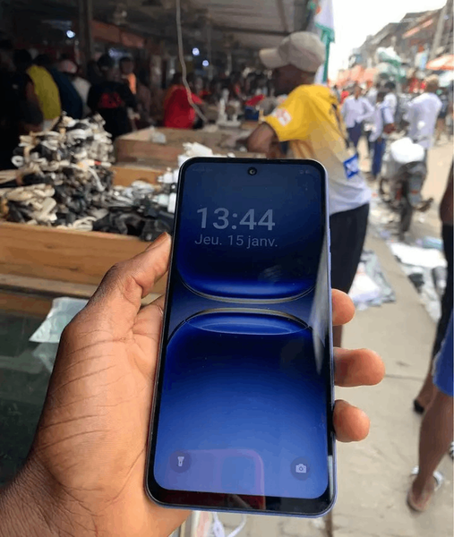 Smartphone Android Bleu