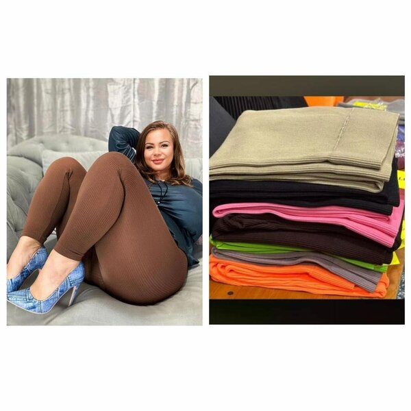 Bath towels and ribbed legging