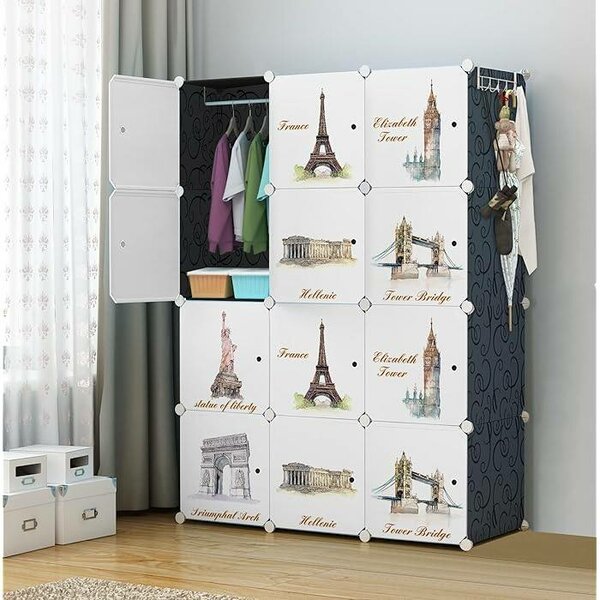 Armoire de rangement 12 battants