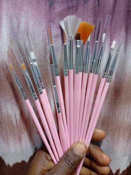 Pinceaux Maquillage Rose 12 Pièces