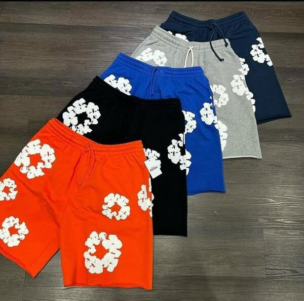 Shorts unisex motif floral