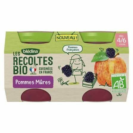 Purée Bio Pommes Mûres 4/6 mois