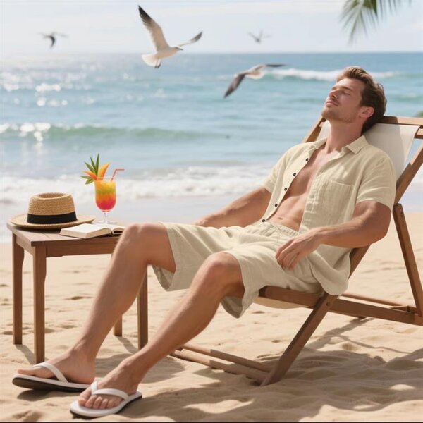 Set de Plage Homme Élégant