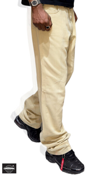 Pantalon ample beige homme