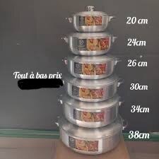 Casserole 6 Pièces plate