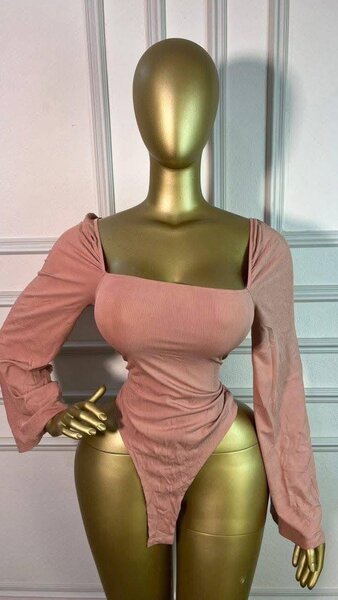 Body à Manches Longues Élégant